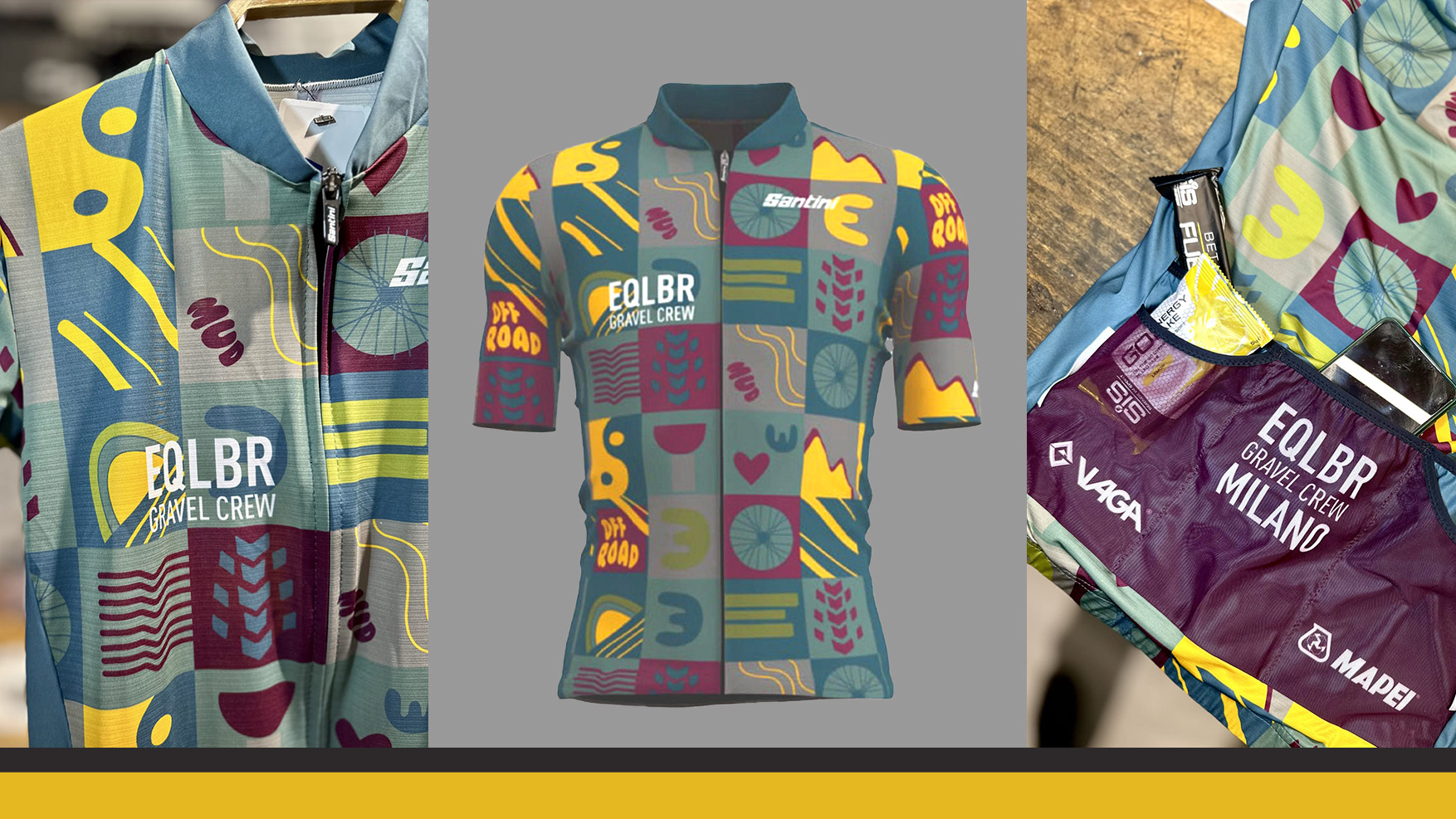 maglia gravel con dettagli